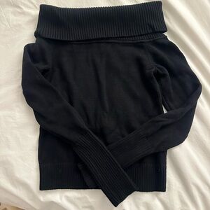 Sunday Best Black Off-Shoulder Sweater